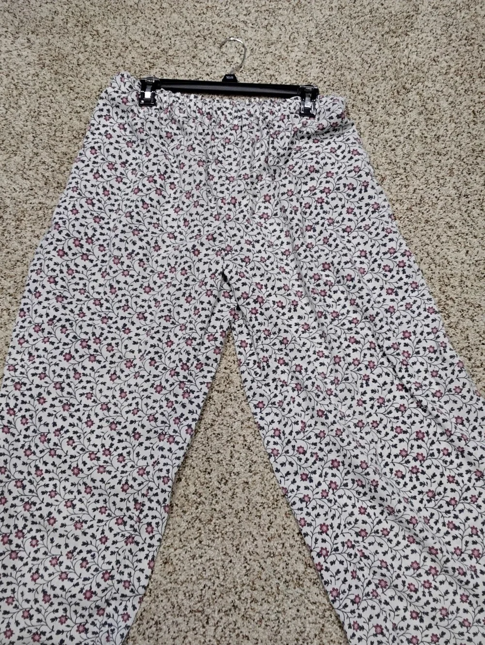 4038 Size XL Floral Two-Piece Lounge Pants Set  Floral Print